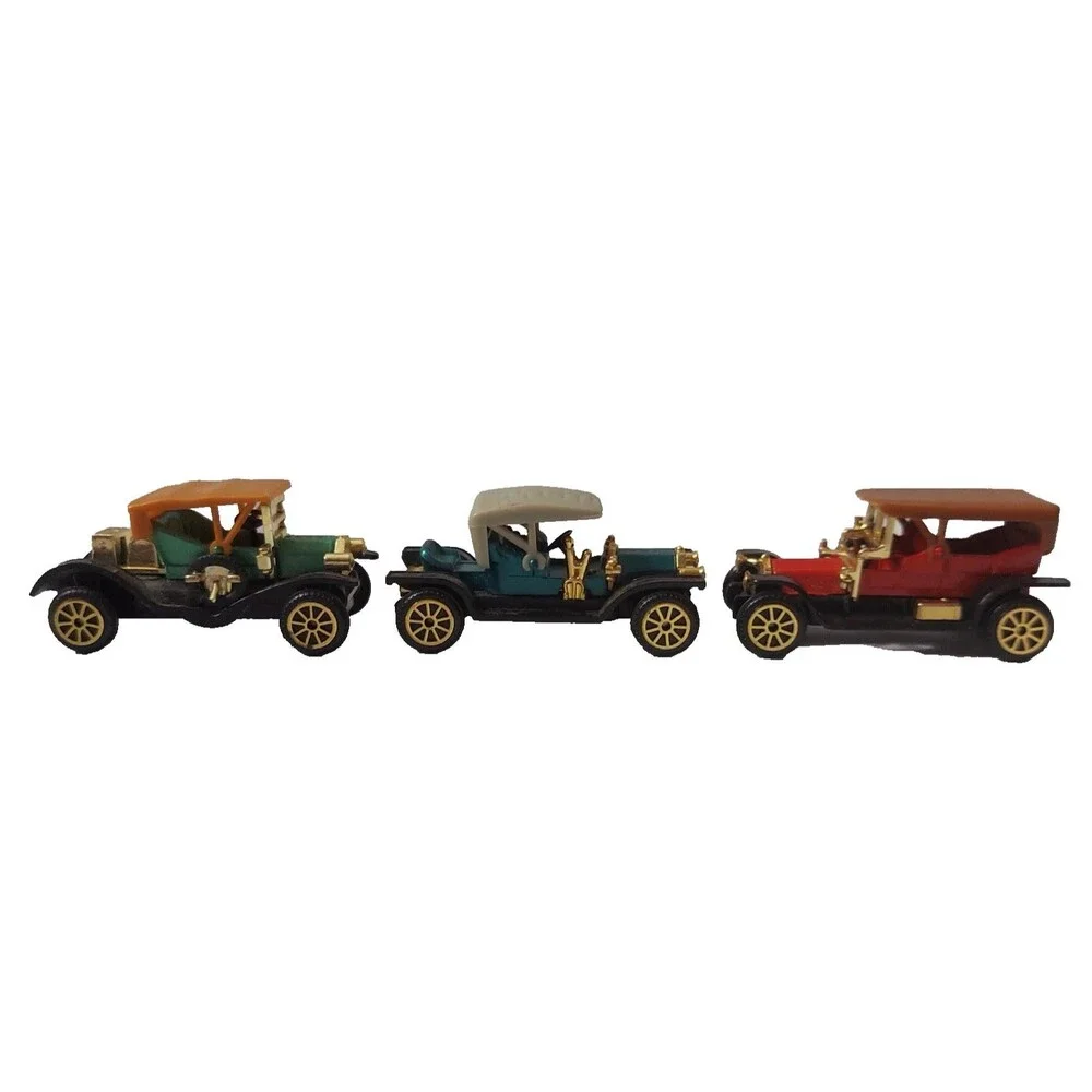 Mini Diecast Cars Lot of 3 Reader's Digest Ford Model T Pierce Arrow REO Vintage
